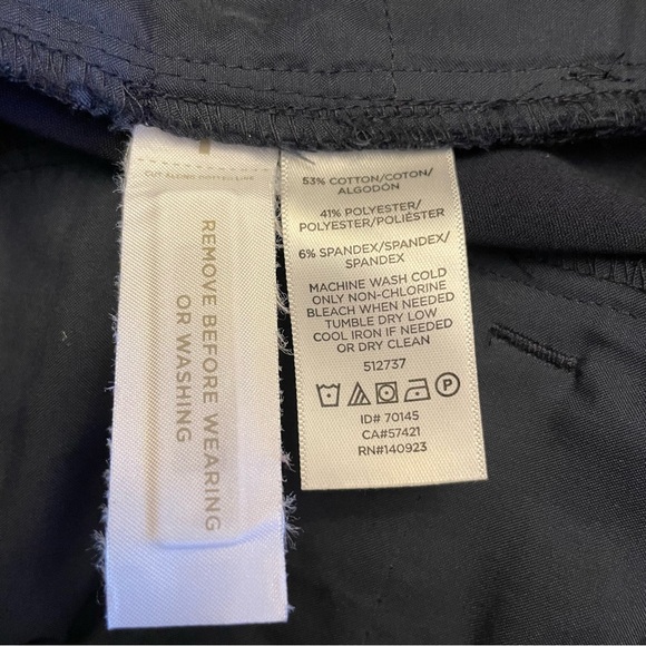 Loft Curvy Skinny Navy Trouser Pants. Size 4T - Picture 6 of 6